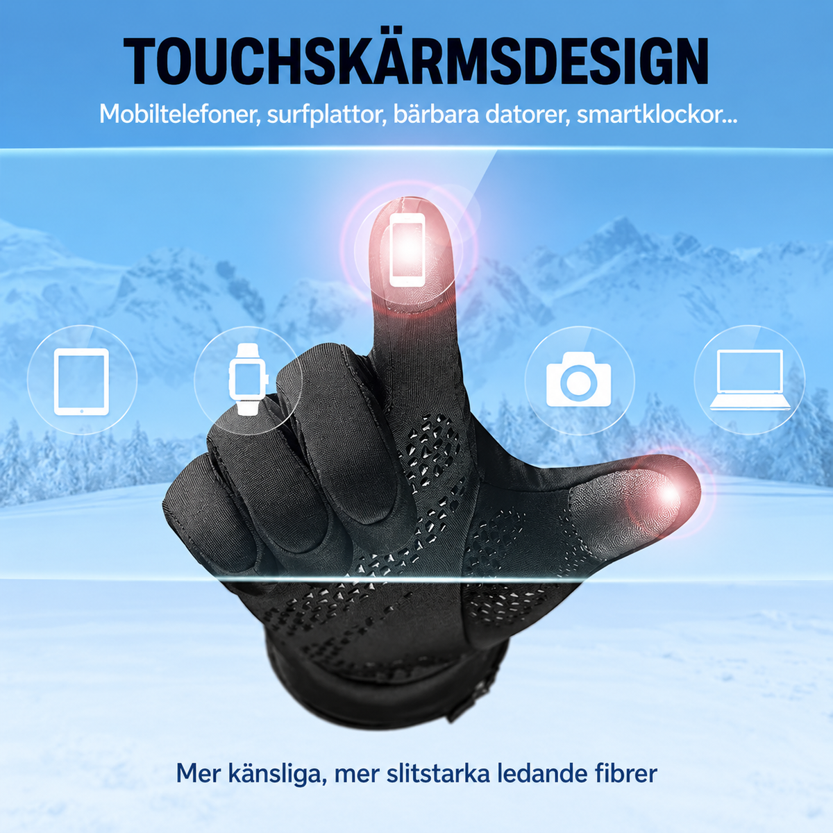 Ardora™ Värmehandskar – uppvärmda handskar med tre värmenivåer