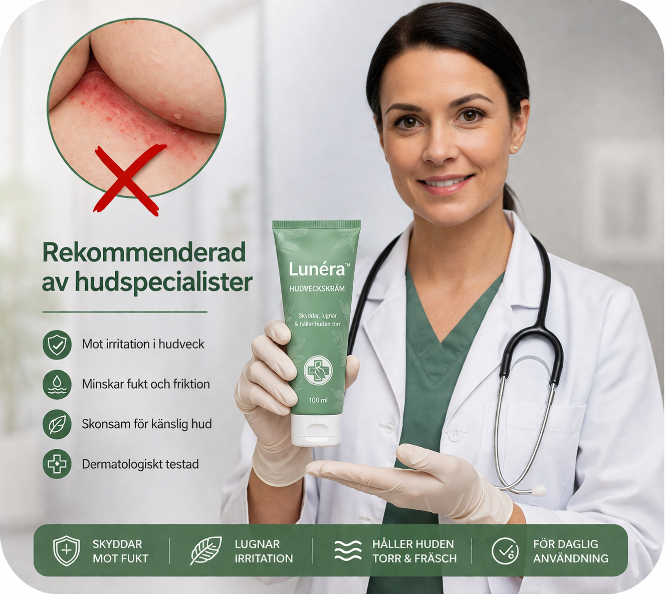Lunéra™ | Hudveckskräm för Komfort & Skydd