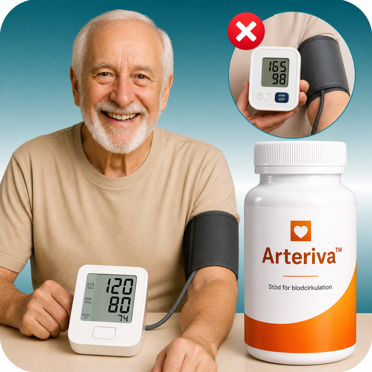 Arteriva™ | Stöd för Hälsosam Blodcirkulation & Hjärtbalans
