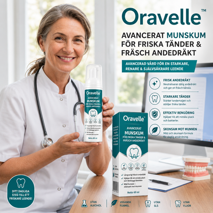 Oravelle™ | Avancerat Munskum för Friska Tänder & Fräsch Andedräkt