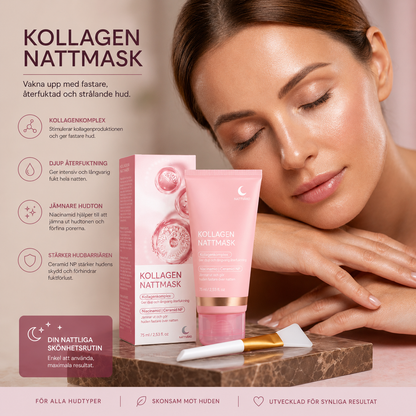 Collavie™ | Kollagen Nattmask – Fastare & Strålande Hud på 2 Veckor