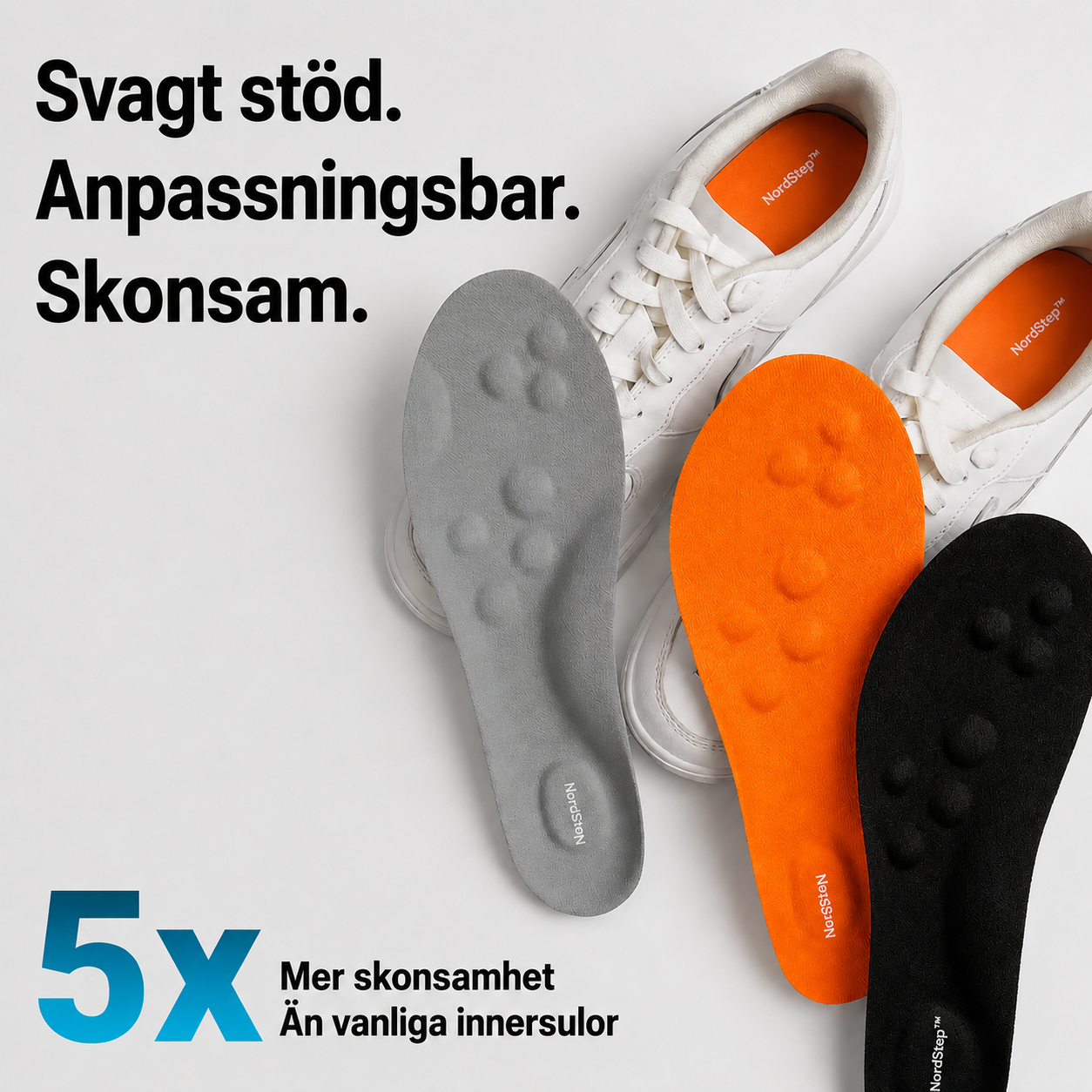 NordStep™ | Ergonomiska Inläggssulor för Växande Barnfötter