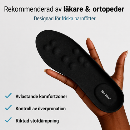 NordStep™ | Ergonomiska Inläggssulor för Växande Barnfötter