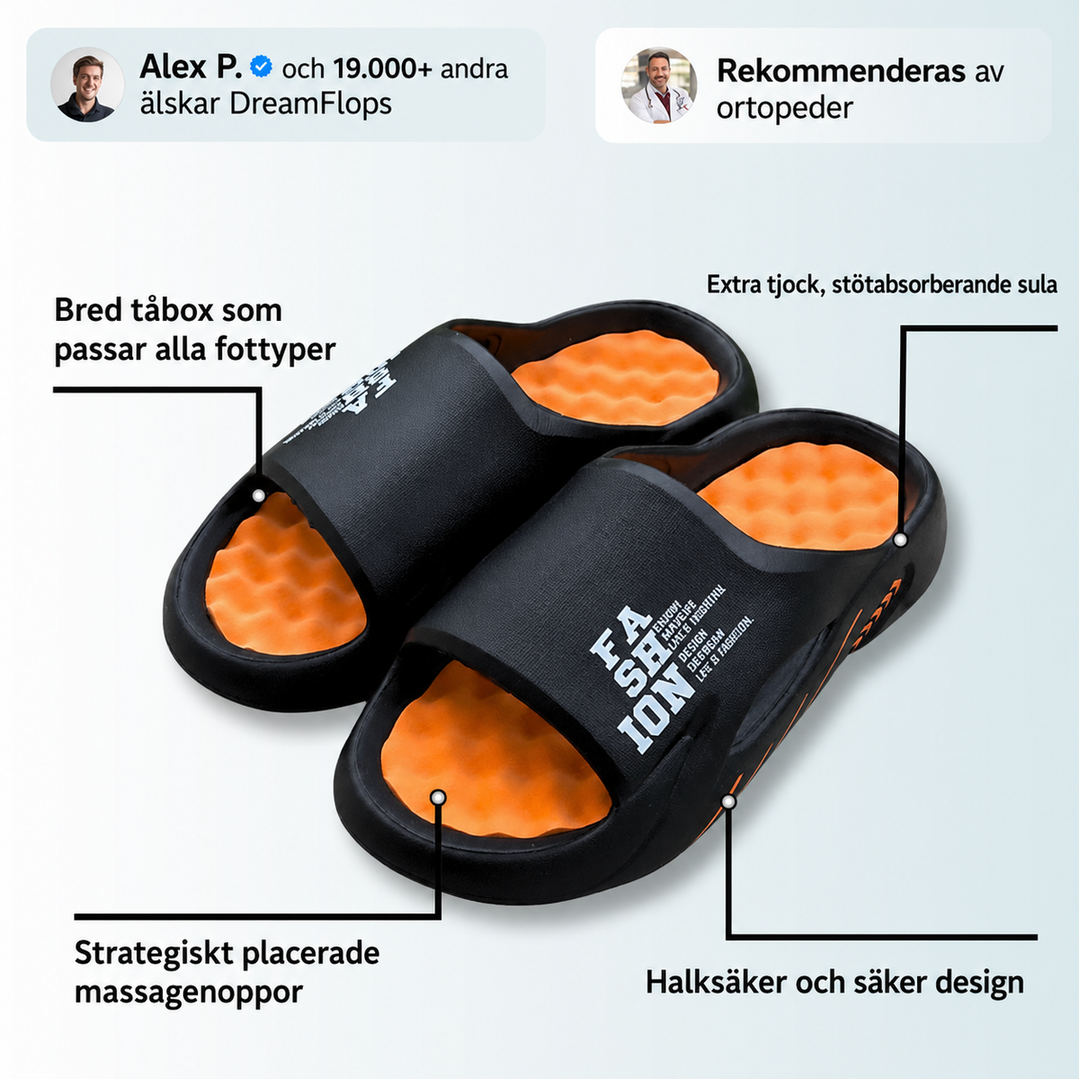 Solevia™ | Ortopediska Massage-Tofflor