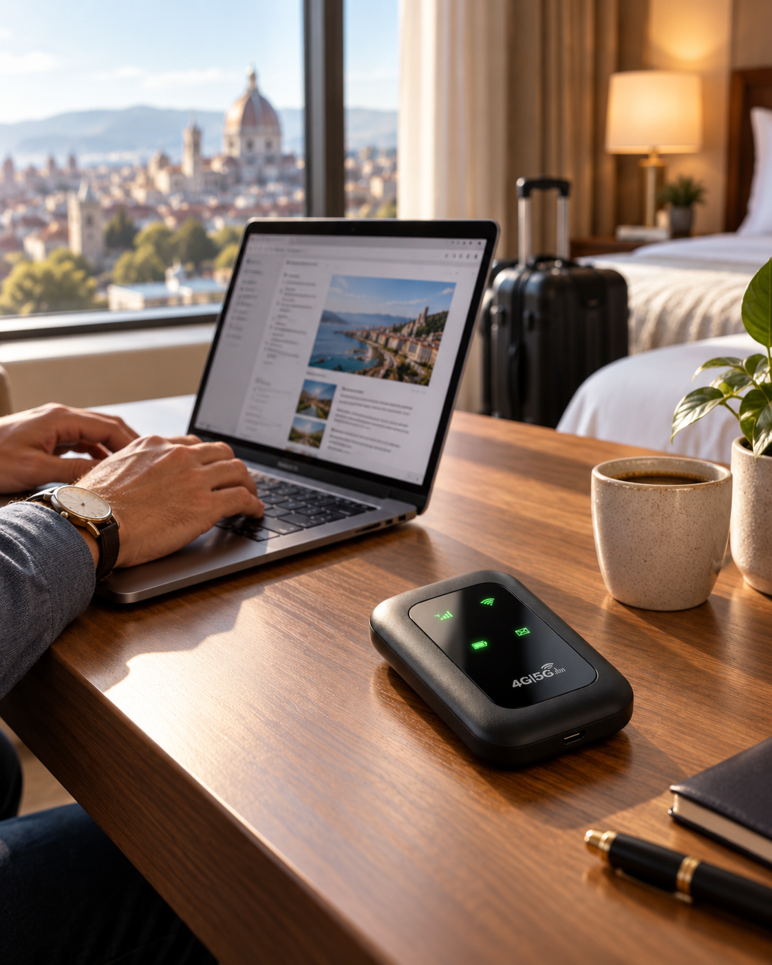 Netvora™ | Bärbar WiFi-router för Internet på Språng