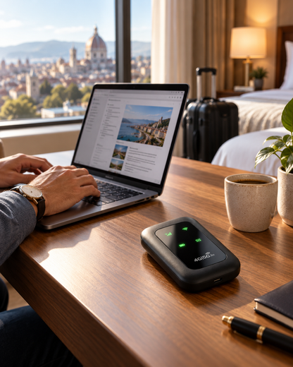 Netvora™ | Bärbar WiFi-router för Internet på Språng