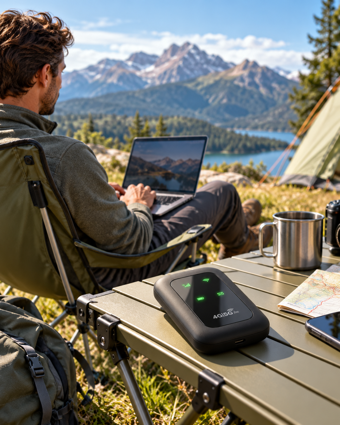 Netvora™ | Bärbar WiFi-router för Internet på Språng