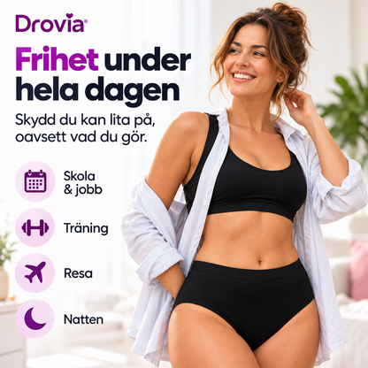Drovia™ | Läckagesäkra Trosor – Diskret Skydd & Komfort