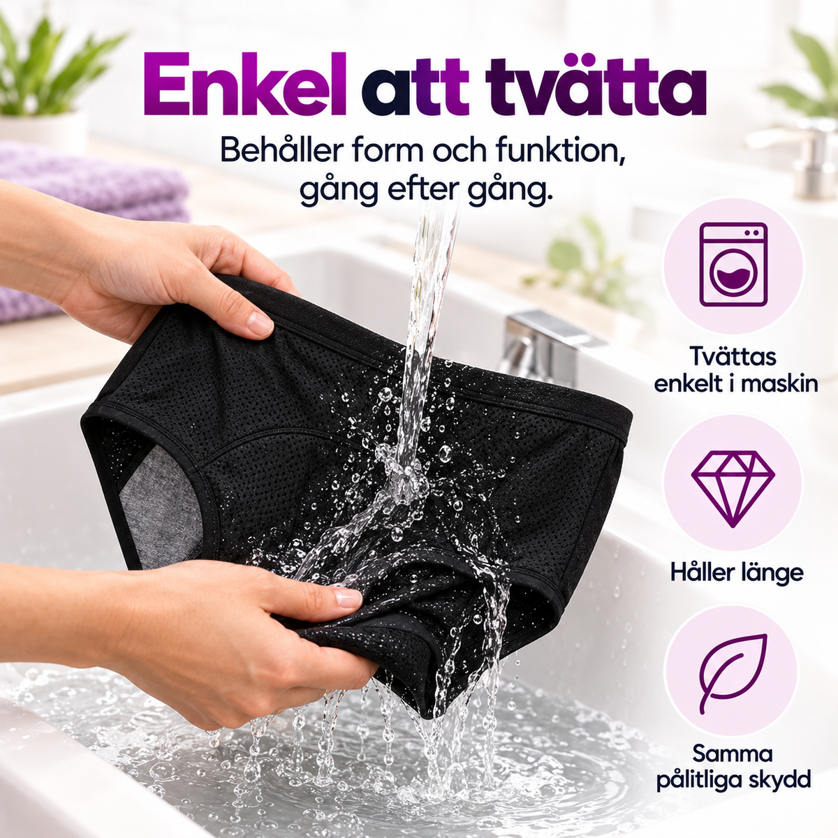 Drovia™ | Läckagesäkra Trosor – Diskret Skydd & Komfort