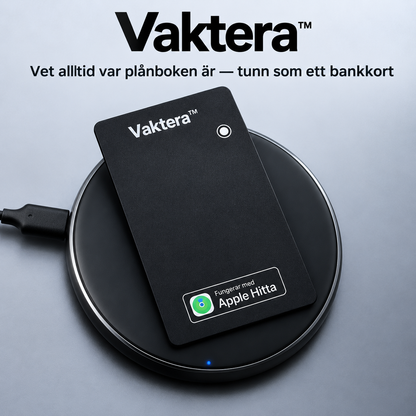 Vaktera™ | Vet alltid var plånboken är — tunn som ett bankkort