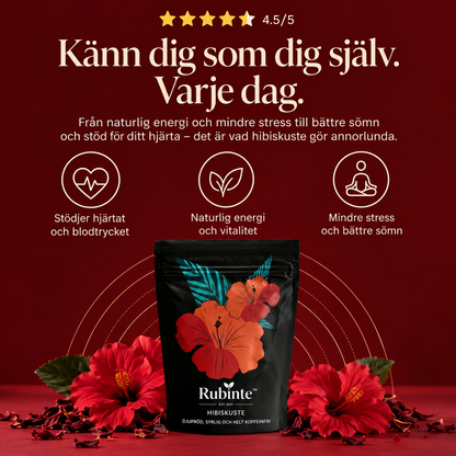 Rubinte™ | Hibiskuste – djupröd, syrlig och helt koffeinfri