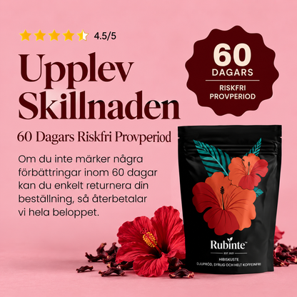 Rubinte™ | Hibiskuste – djupröd, syrlig och helt koffeinfri