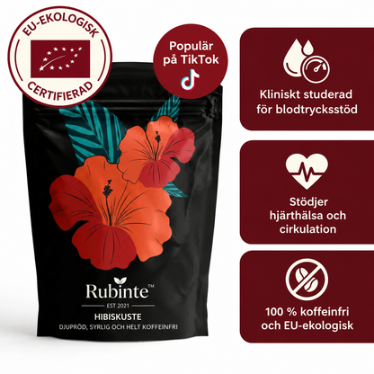 Rubinte™ | Hibiskuste – djupröd, syrlig och helt koffeinfri