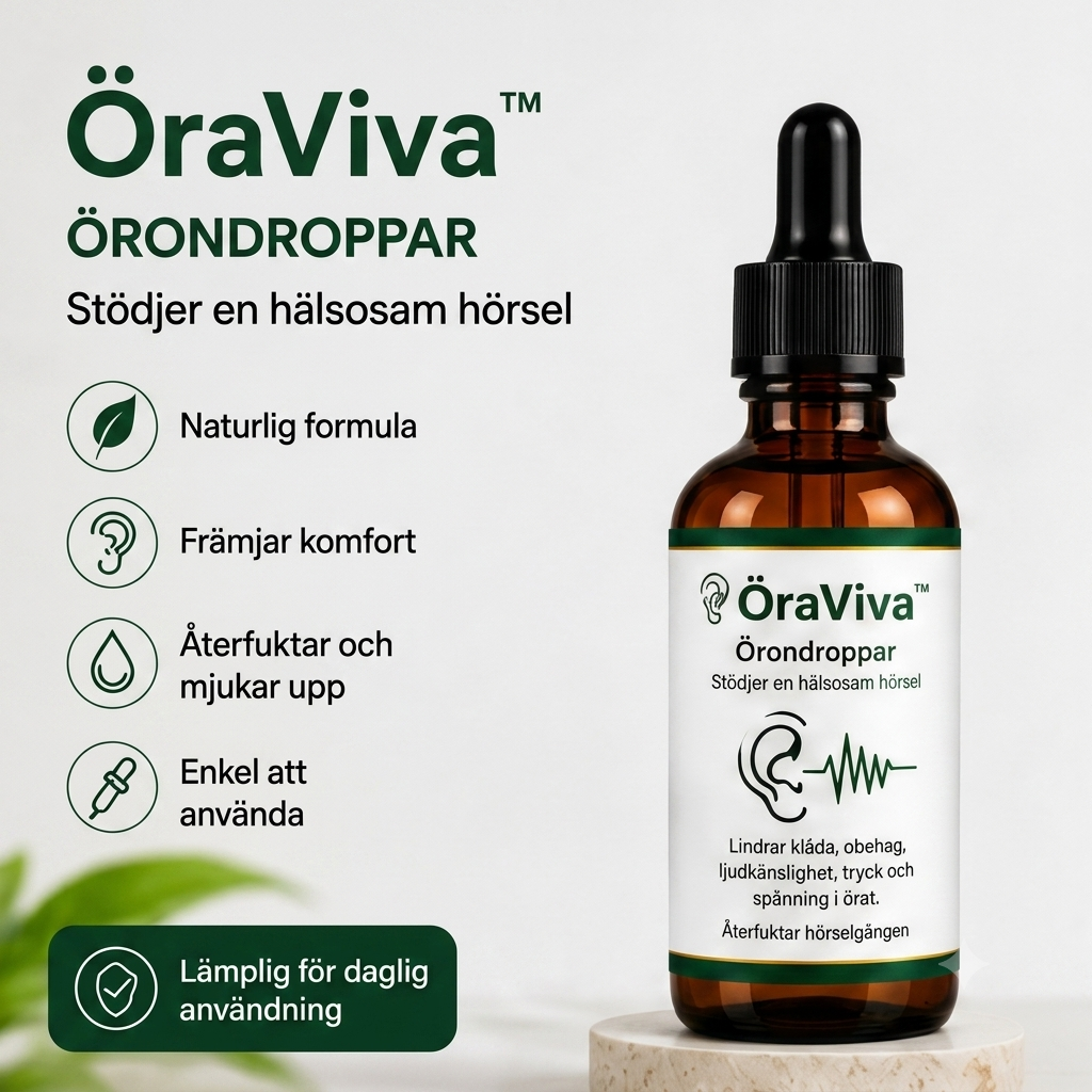 ÖraViva™ | Skonsamma örondroppar för effektiv rengöring av öronvax