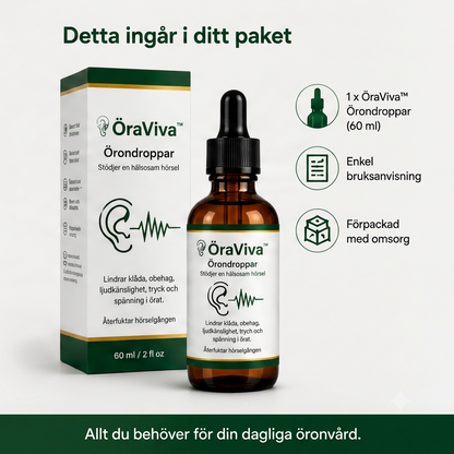 ÖraViva™ | Skonsamma örondroppar för effektiv rengöring av öronvax
