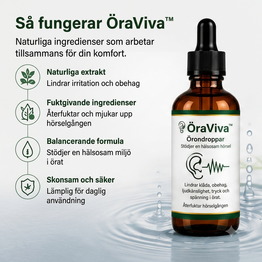 ÖraViva™ | Skonsamma örondroppar för effektiv rengöring av öronvax