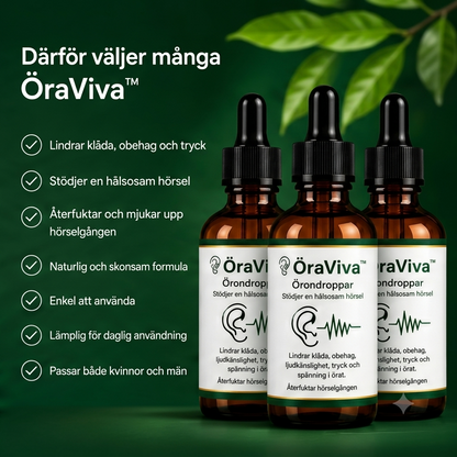 ÖraViva™ | Skonsamma örondroppar för effektiv rengöring av öronvax
