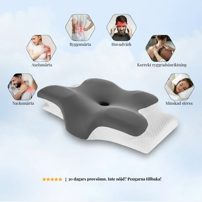 Somniva™ | Ergonomisk Nackkudde i Memory Foam – Vakna Utan Nacksmärta