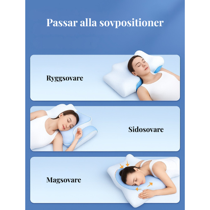 Somniva™ | Ergonomisk Nackkudde i Memory Foam – Vakna Utan Nacksmärta