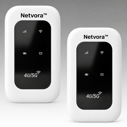 Netvora™ | Bärbar WiFi-router för Internet på Språng