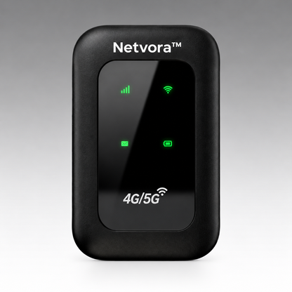 Netvora™ | Bärbar WiFi-router för Internet på Språng