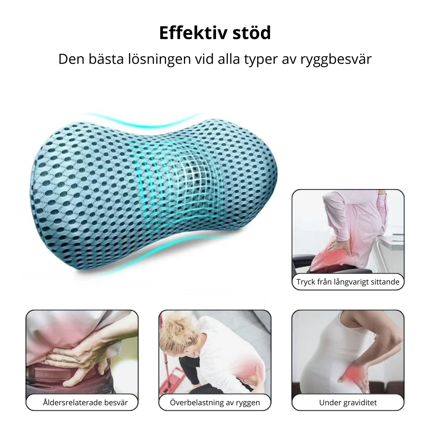 LENDY™ – Ortopedisk ländryggskudde med premium memoryskum