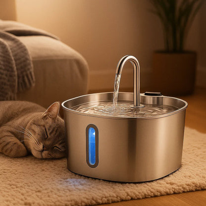AquaPurr™ | Automatisk Vattenfontän för Katter – Främjar Bättre Hydrering