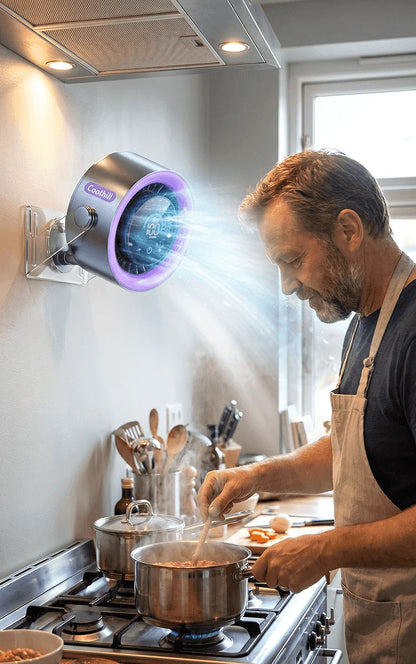 ArcticBreeze™ | Elegant Portabel Luftkylare – Kraftfull Kylning, Tyst Drift & Modern LED-belysning