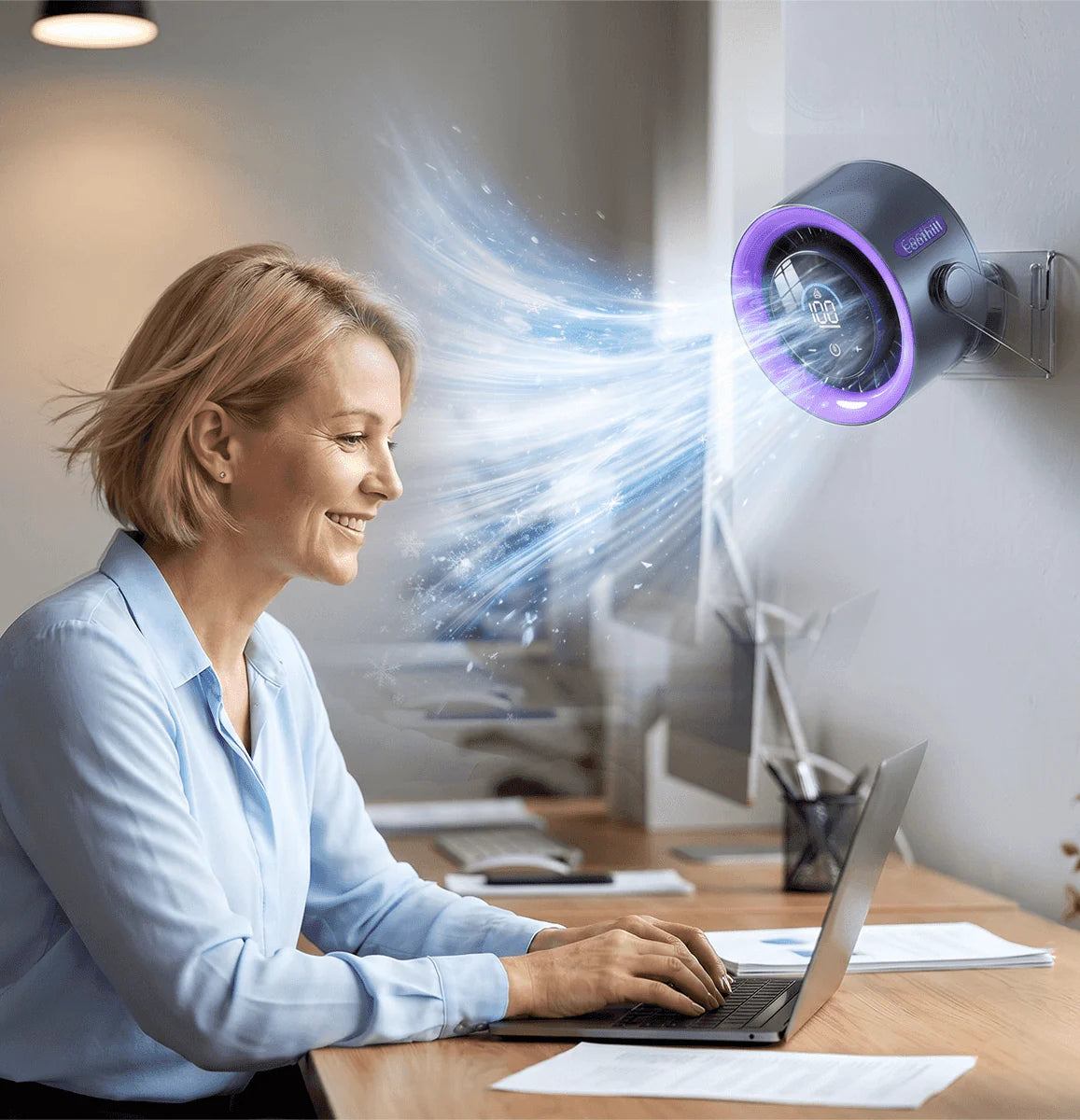 ArcticBreeze™ | Elegant Portabel Luftkylare – Kraftfull Kylning, Tyst Drift & Modern LED-belysning