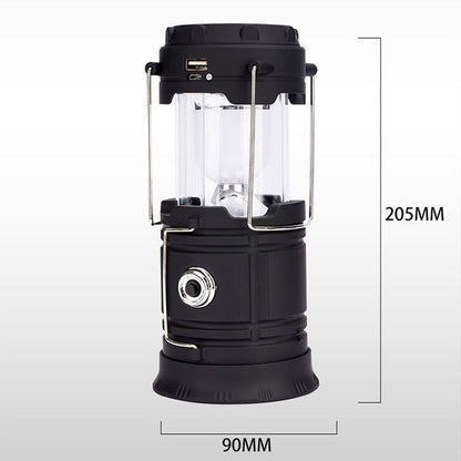 LumiCamp™ | Kraftfull solcellslykta med USB-laddning & powerbank