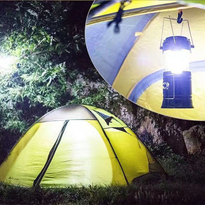 LumiCamp™ | Kraftfull solcellslykta med USB-laddning & powerbank