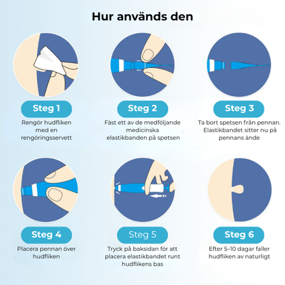 Skinvera™ | Skintag Remover Pen – Ta Bort Hudflikar Snabbt & Enkelt Hemma
